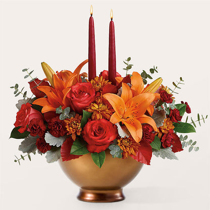Fruits of Fall Centerpiece – FRIEND'S FLOWERS, Los Angeles CA