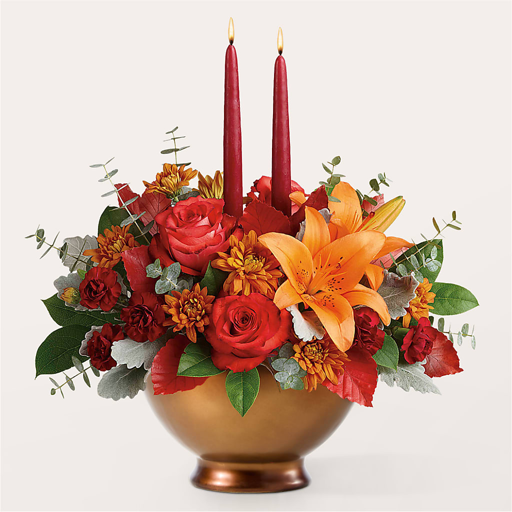 Fruits of Fall Centerpiece – FRIEND'S FLOWERS, Los Angeles CA