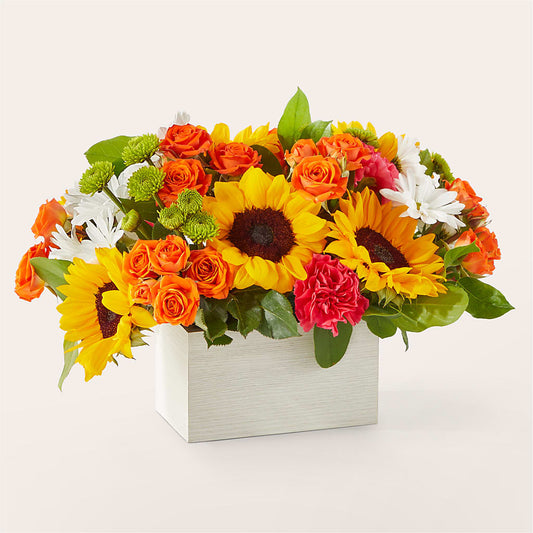 Sun-drenched Blooms Box Bouquet – FRIEND'S FLOWERS, Los Angeles CA