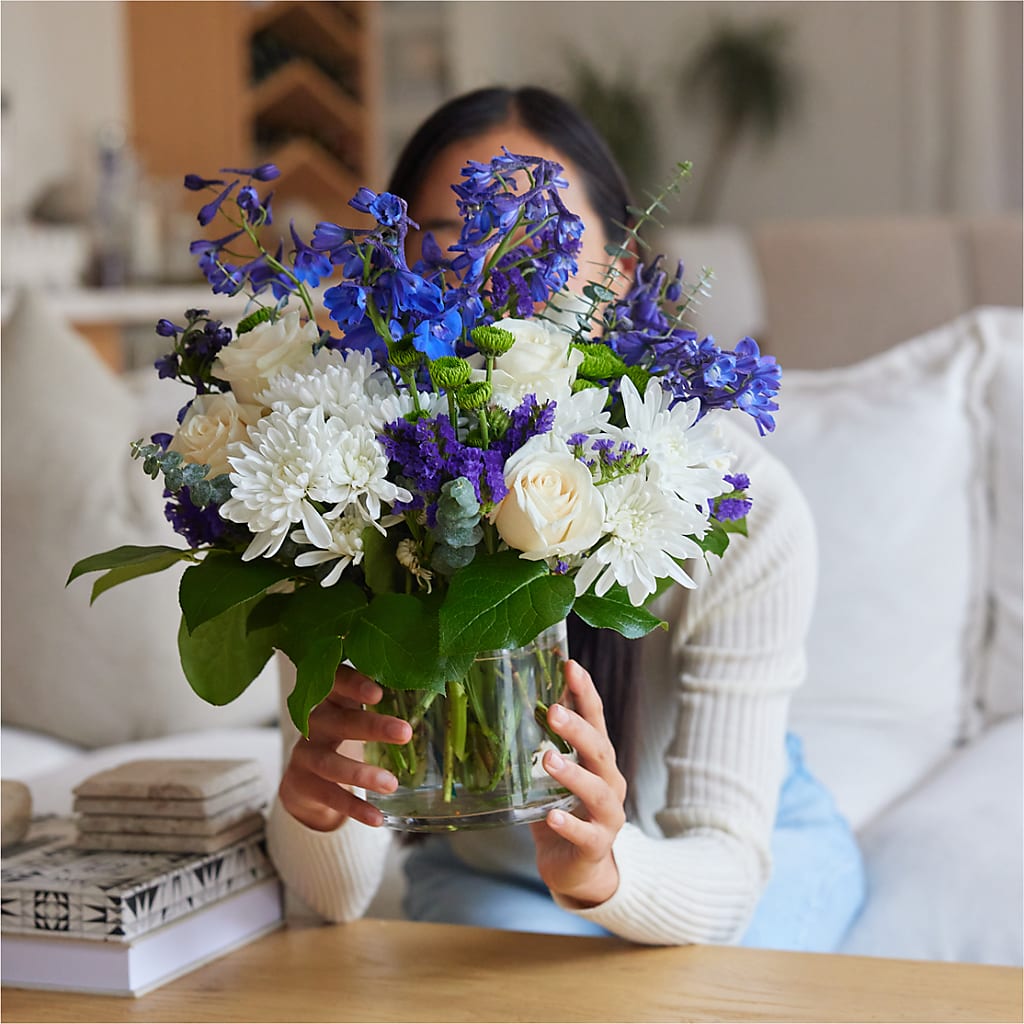Cerulean Waves Bouquet – FRIEND'S FLOWERS, Los Angeles CA
