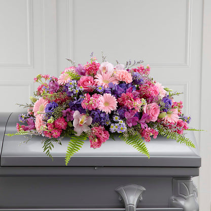Glorious Garden Casket Spray – FRIEND'S FLOWERS, Los Angeles CA
