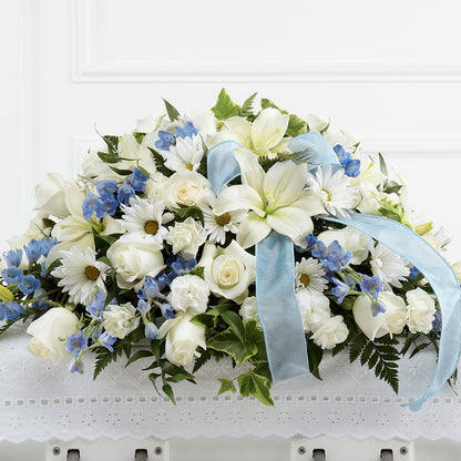 Tender Treasure Casket Spray – FRIEND'S FLOWERS, Los Angeles CA