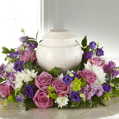 Blooming Sympathy Cremation Adornment – FRIEND'S FLOWERS, Los Angeles CA