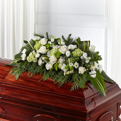 Hopeful Gesture Casket Spray – FRIEND'S FLOWERS, Los Angeles CA