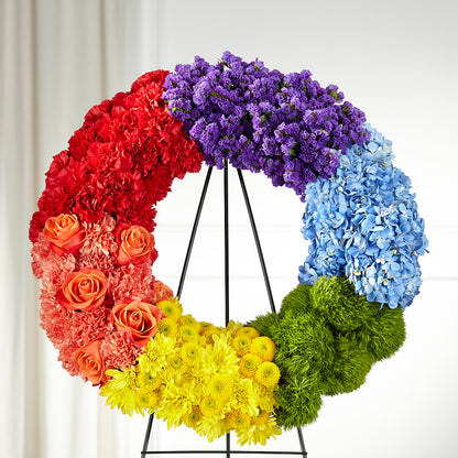 Circle of Love Wreath – FRIEND'S FLOWERS, Los Angeles CA