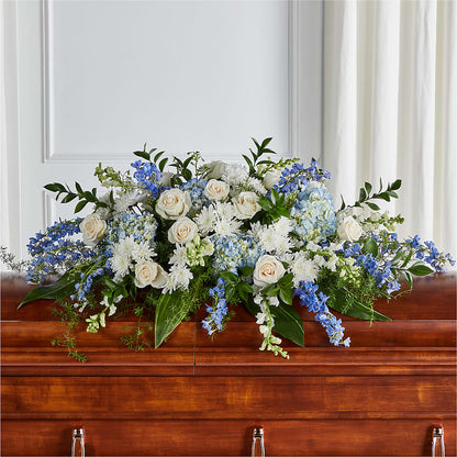 Timeless Essence Casket Spray – FRIEND'S FLOWERS, Los Angeles CA