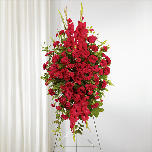 From the Heart Standing Spray – FRIEND'S FLOWERS, Los Angeles CA
