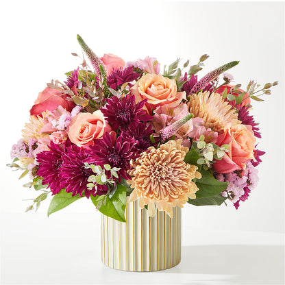 Berry Cobbler Bouquet with Ivory Vase – FRIEND'S FLOWERS, Los Angeles CA