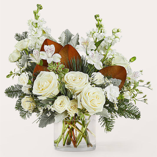 Fresh Snowfall Bouquet – FRIEND'S FLOWERS, Los Angeles CA