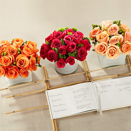 Dawn Rose Centerpiece – FRIEND'S FLOWERS, Los Angeles CA