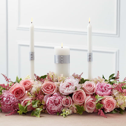 Worldwide Romance Unity Candle Arrangement – FRIEND'S FLOWERS, Los Angeles CA